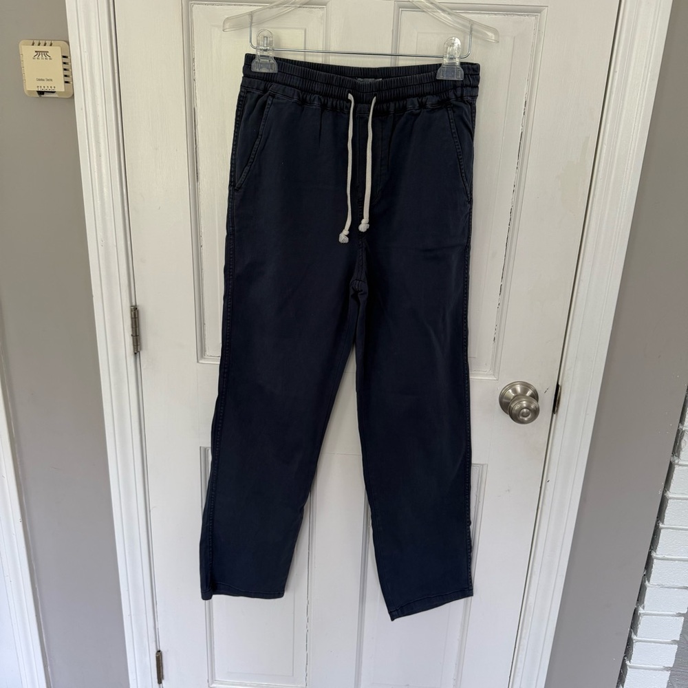 EUC Faherty Essential Women’s Organic Cotton and Linen Blend Sz XS Faded Navy
